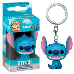 portachiavi lilo and stitch pocket pop! vinyl keychain stitch seduto 4 cm