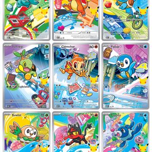 pokémon collezione illustrazione primi compagni d'avventura
