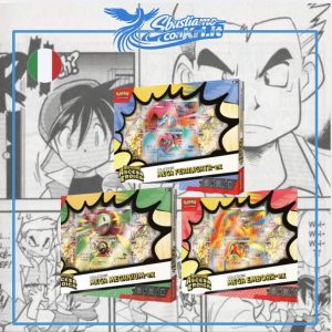 collezione ascesa eroica mega emboar ex , mega meganium , mega feraligatr
